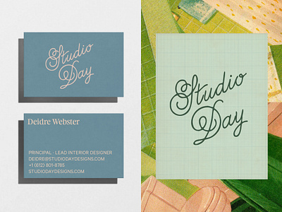 Studio Day : Branding branding business card collage company cursive design graphic design illustration interior design logo stationary typography