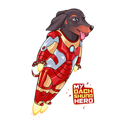 Illustrate character Iron-Dog adobe illustrator design illustration illustrator vector