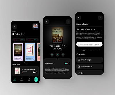 Book shelf - Mobile app design appdesign application bookapp bookshelf design interface mobileapp problemsolving productdesign ui uidesign uiux uiuxdesign ux uxdesign uxui