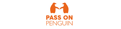 Pass on Penguin book branding graphic design logo penguin service