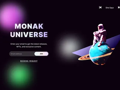 Web3 Artist Website crypto music ui ux web3