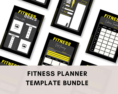 Fitness Planner Template calories tracker diet planner exercise planner fitness journal fitness planner gym planner unisex planner