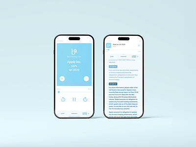 Borsa - Adding Transcripts to Podcasting App mobile app ui ux