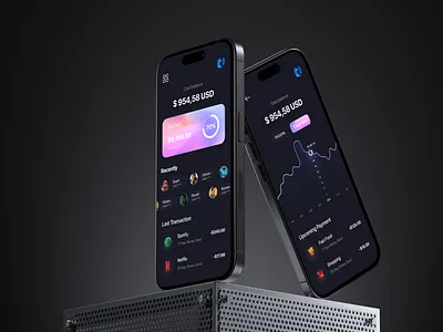 Digital Banking - Mobile App app app design bank banking app banking app design crypto crypto currency digital bank digital banking finance app fintech hr rumen mobile app mobile banking app payment saas saas app saas product wallet wallet app