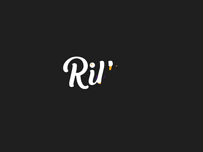 Ritty's Logo Animation animation branding letter logo logo animation motion graphics type typography