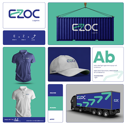 Ezoc logo design branding logistic logo logo