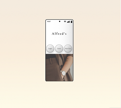 Alfred's- a concept e-commerce app app figma prototype ui ux
