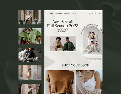 Website for a fashion shop design fashion shop ui ux web website