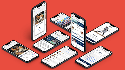 MLB Home Run Derby App baseball branding braning data visualization design figma illustration leaderboard live event mobile app player profile product design scoreboard sports ui ux visual design