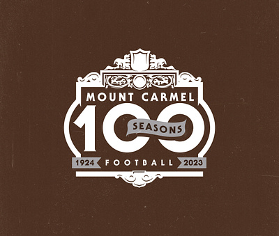 100th anniversary logo - Mount Carmel 100 100 years anniversary carvan chicago football illinois mount carmel