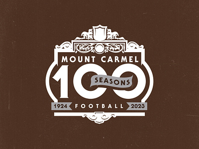 100th anniversary logo - Mount Carmel 100 100 years anniversary carvan chicago football illinois mount carmel