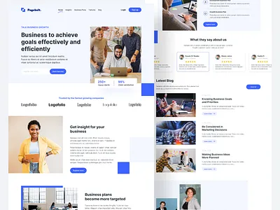 Business Website Landing Page Design agency website app branding business website design landing page landing page ui logo ui ui ux ui ux design website