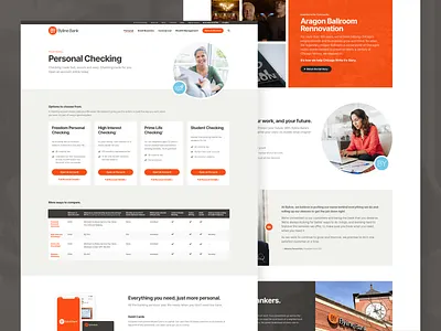 Byline Bank Website Redesign bank banking blocks byline chicago flat homepage local mobile orange product ui ui ux ux web web design website wordpress