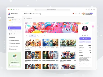 Prompt Creator Page ai algorithms artificial augmentation automated automation capabilities creation creativity data generative image generator innovation intelligence learning machine networks neural rendering synthesis