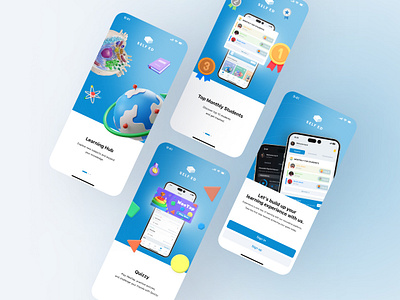 Onboarding Screen | SelfEd Application 3d design app application design bank app ecommerce mobile ui fantastic ui finance design mobile fintech deign managerment app mobile app mobile ui on boarding screen school app system design ui ui concept ui design ui design idea uxui visual design