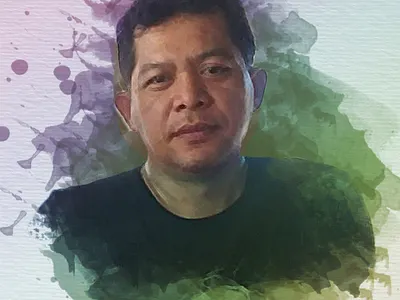 Digital Water Color Painting painting portrait watercolor