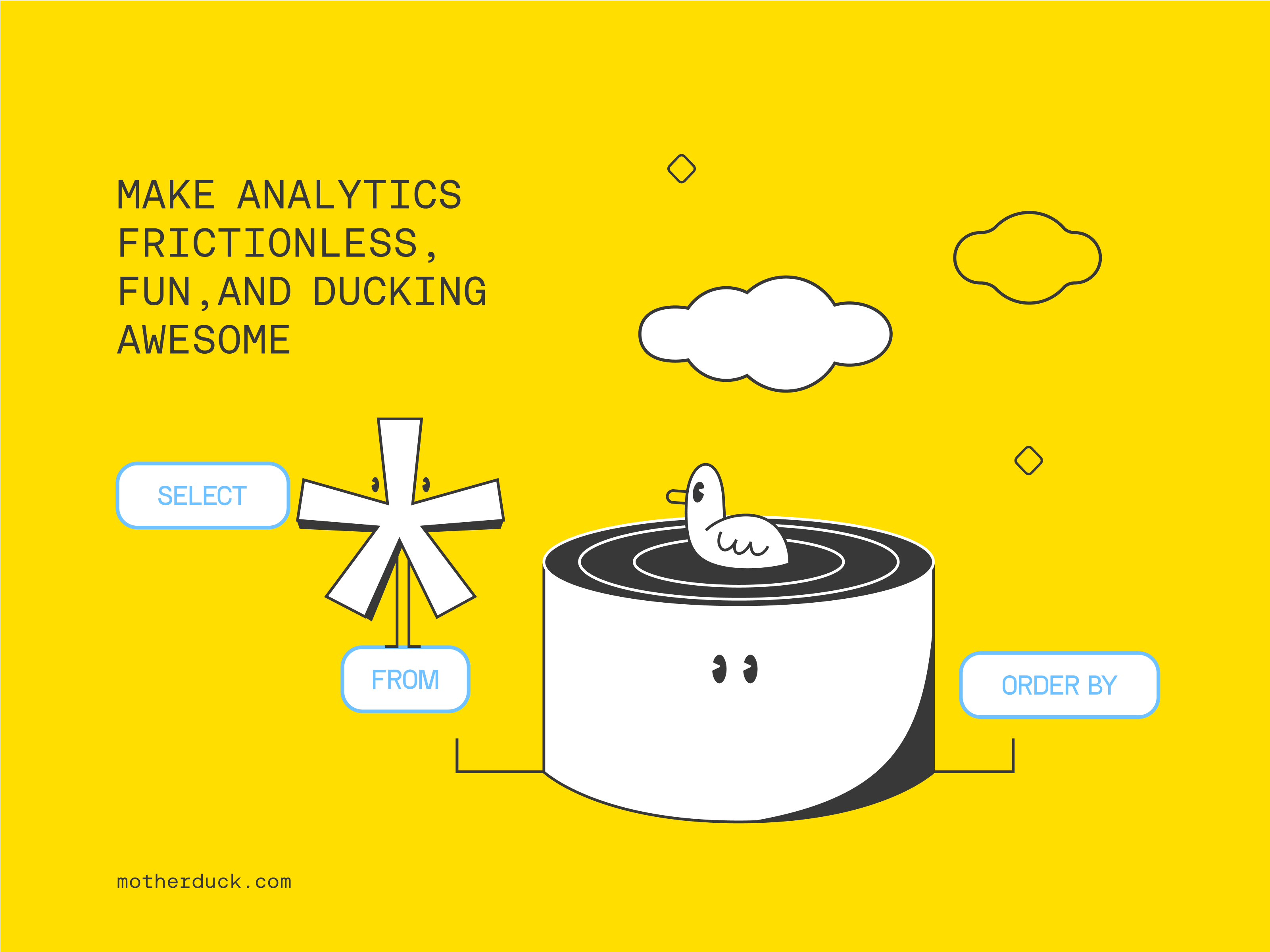 MotherDuck argentina branding cloud database design illustration indicius logo platform ui ux