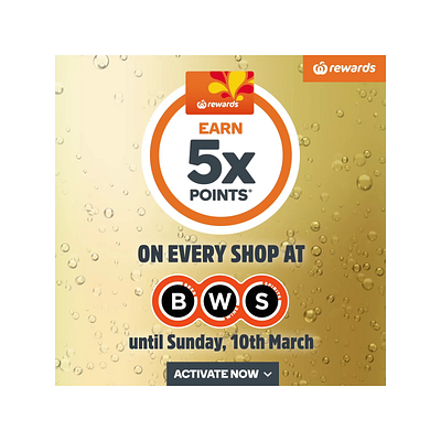 Rewards - BWS Sparkling Points Multiplier after effects animation motion design