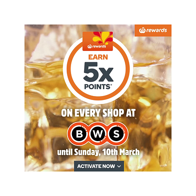 Rewards - BWS Whiskey Points Multiplier after effects animation motion design