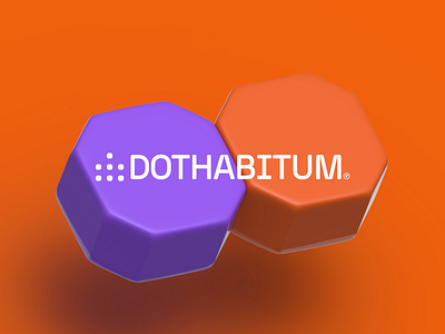 Dothabitum Logo Concept brand branding dot home house renting icon living logo design mates portal real estate residence room space visual identity website
