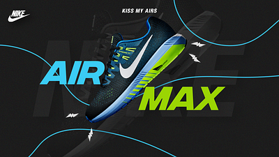 AIR MAX (POSTER) animation banner design graphic design logo nike photosho poster ui
