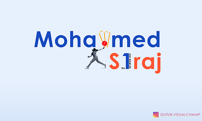 Mohammed Siraj - INDIA Bowler graphic design