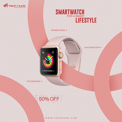 Smart Watch (Social Media Post) 3d animation branding graphic design logo motion graphics ui