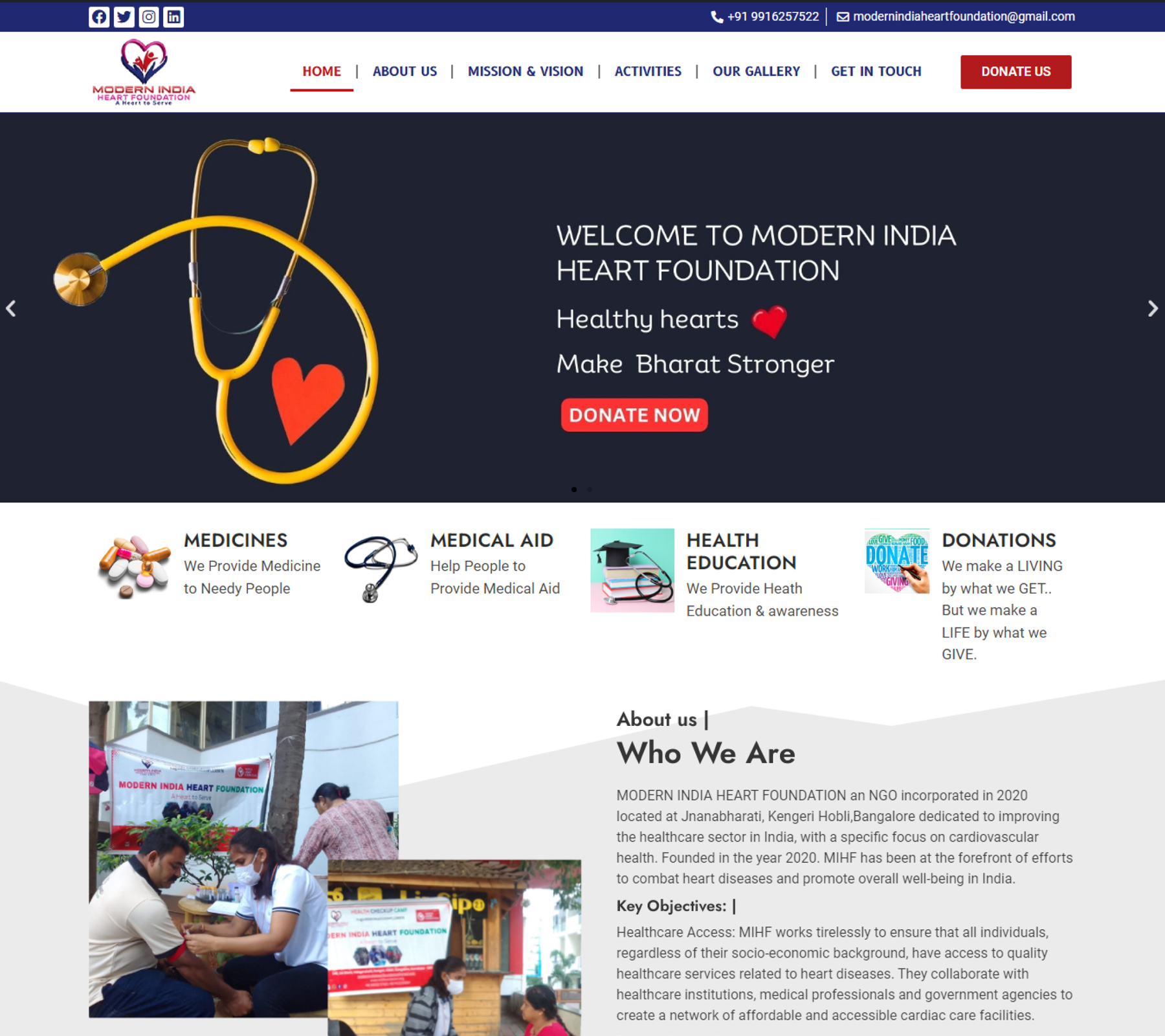 Nonprofit & Charity Website charity website donation website elementor pro elementor website ngo website non profit website nonprofit website wordpress wordpress website