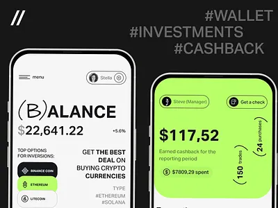 Crypto Wallet Mobile iOS App android animation app design balance cashback crypto cryptocurrency dashboard design design ui interaction interface ios mobile mobile app motion transactions ui ux wallet