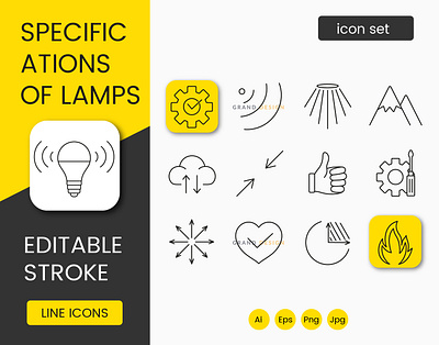 Versatile Lamp Packaging Icons automatic lighting control