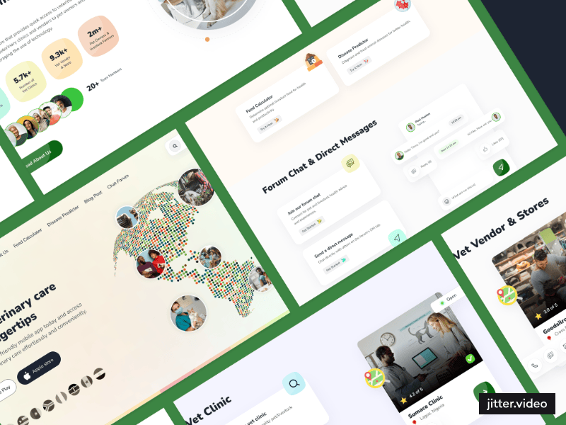 Vet Konect Revamp - Web & Mobile App animal care cross platform design pet owners responsive web app ui design uiux design ux design vet clinic vet vendor veterinarian web and mobile app