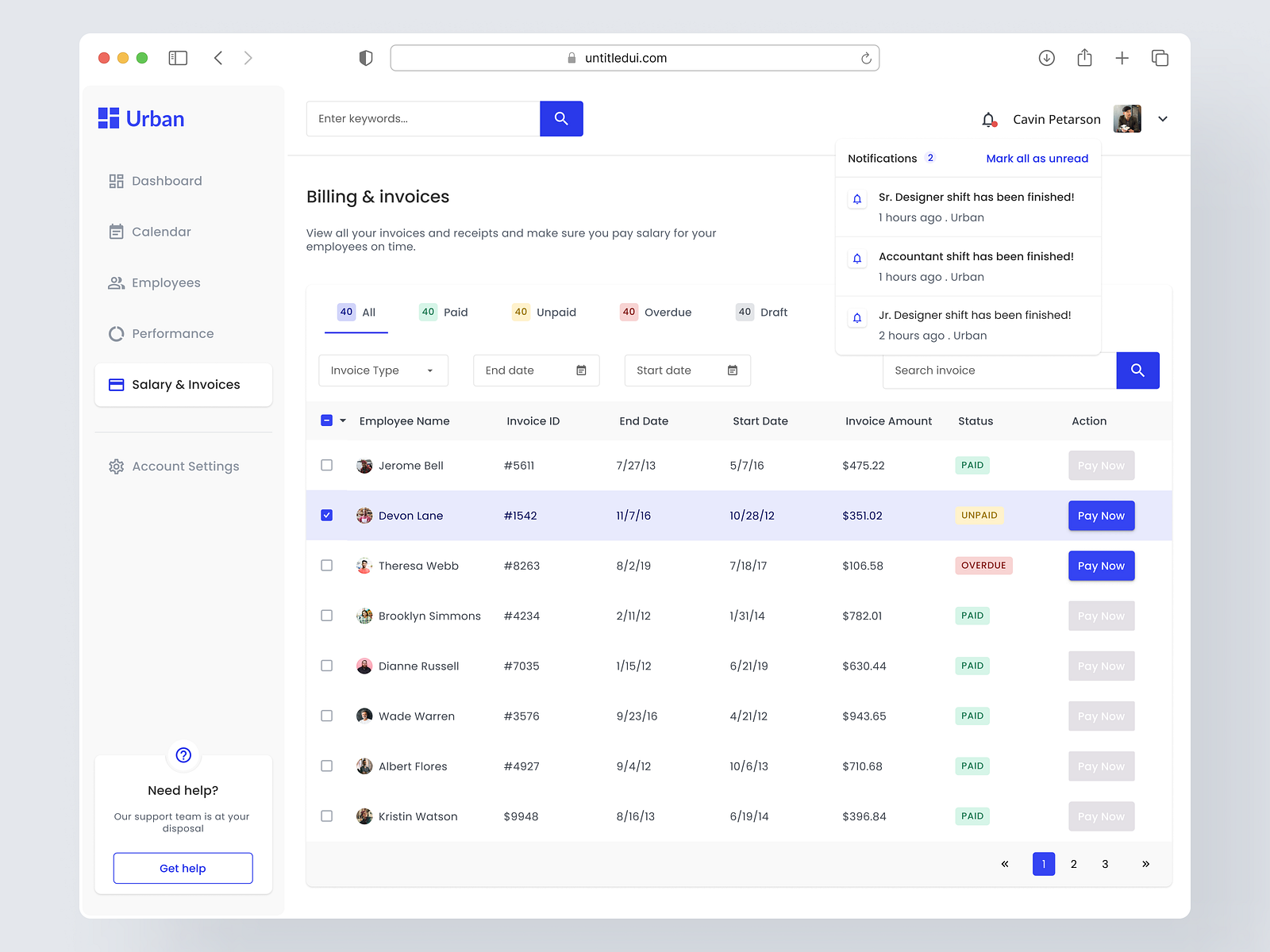 Billing and Invoice Management by Zahid Ikram Nishad on Dribbble