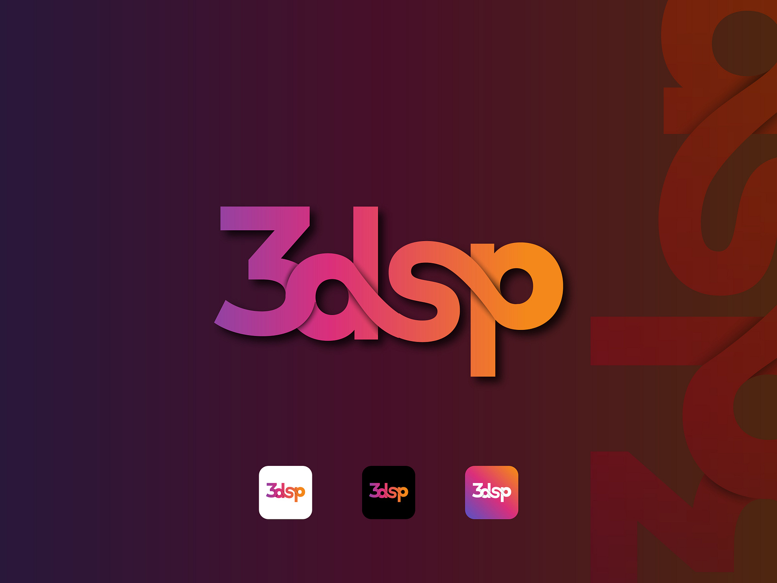 3dsp Logo By Mdal Amin Hossain On Dribbble