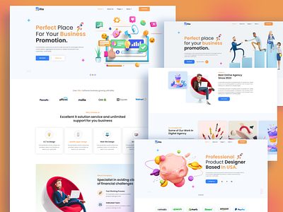 Agency portfolio Figma Template agency agency management agency network agency portfolio design landing page multipurpose networking portfolio ui user interface web design