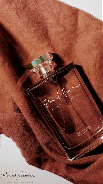 Pearl Aroma ~ Elegance In Every Whiff 💕 anshuman tiwari branded branding classy colors elegance lazycodebaker logo perfume premium whiff