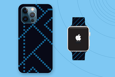 iPhone Case and Apple Watch 3d apple design branding competition graphic design inspiration mobile mockup pitaka ui watch design