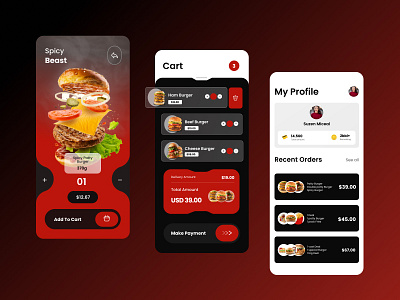 Online food ordering mobile app design header design hero section design home page design homepage interface landin landing page landing page design minimal design mobile app mobile app design ui ux web web expert web interface web page website design website ux ui design websites