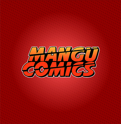 Mangu Comics Logo art branding color comic cut design illustration logo slice