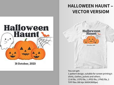 HALLOWEEN HAUNT-VECTOR VERSION babywear design fashion flat graphic design illustration logo