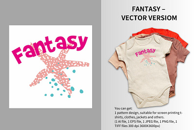 FANTASY-VECTOR VERSION babywear design fashion flat graphic design illustration logo