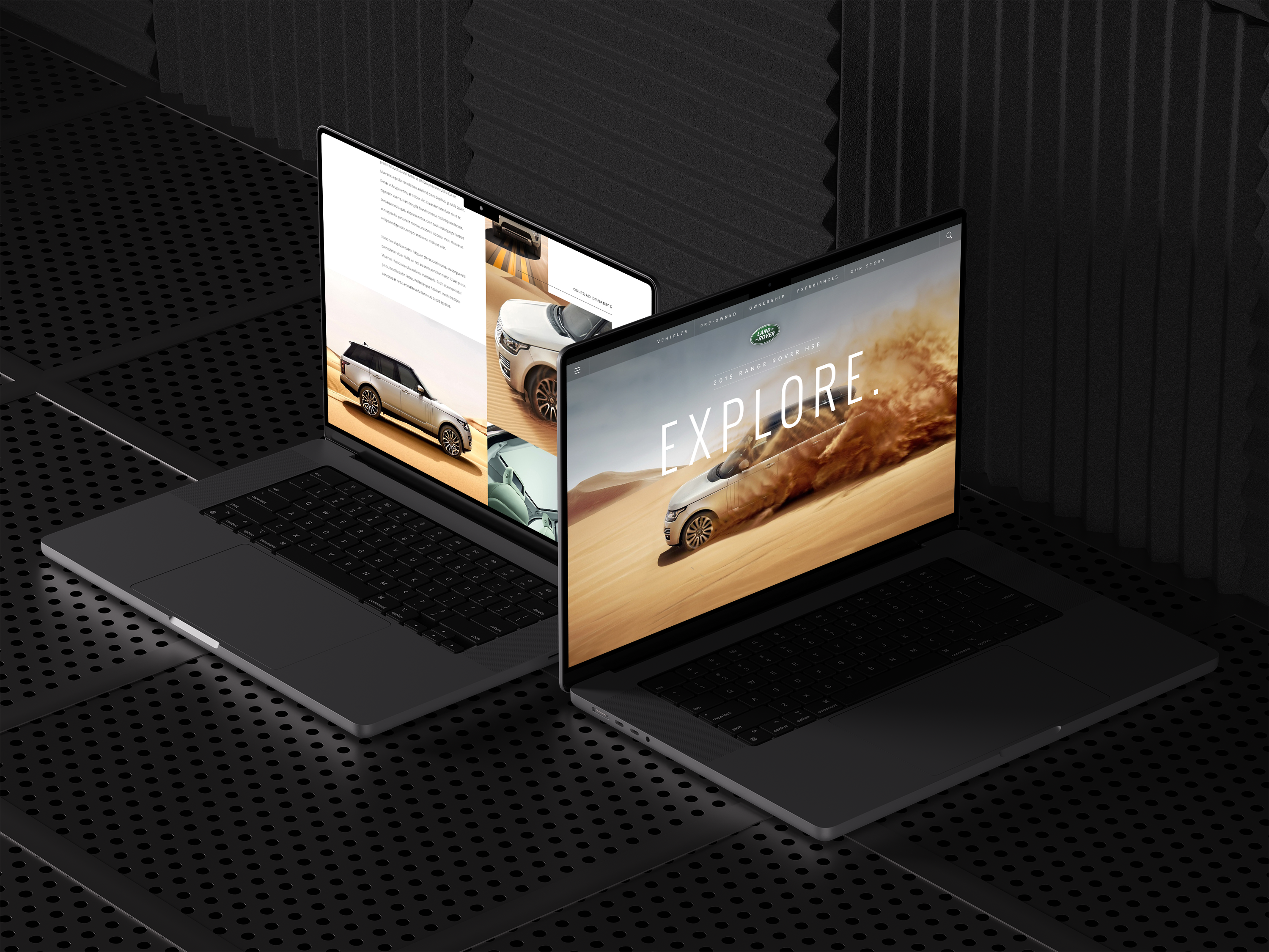 Land Rover Website automotive design interactive interface land rover ui uiux user interface web web design