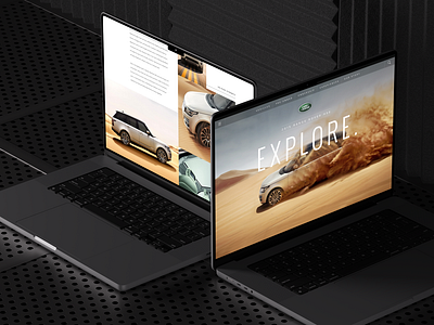 Land Rover Website automotive design interactive interface land rover ui uiux user interface web web design
