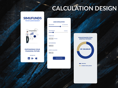 LOAN CALCULATION DESIGN beginner branding challengedesign dailyui design graphic design illustration logo ui uiuxdesign