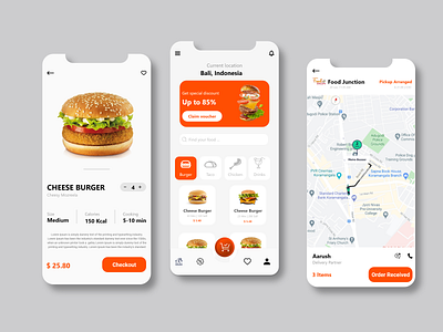 Food Delivery App UI Design ui