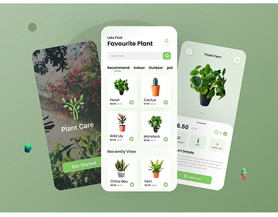 🪴 Plant Selling App app ui design mobile app online plant selling app plant app ui plant care app plant growth app plant selling app tree care app design ui uiux design visual design