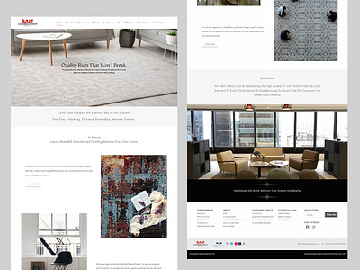 Rug E-commerce Landing page branding landing page design rug ecommerce landing page rugs landing page desing rugs website desing ui website ui