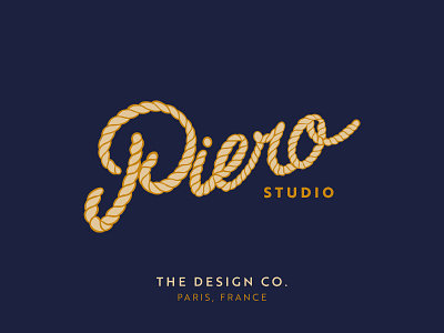 Piero Studio - Personal Branding Lettering badge branding design graphic design illustration lettering logo typography vector