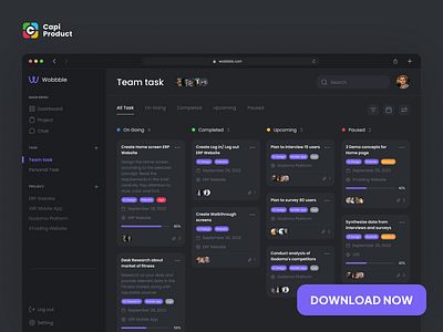 Task Manager Website - Dark Mode Design Style dark mode dark mode design style dark web dark web design design task manager task manager web ui uidesign uiux web web ui design