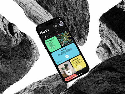 Digi Note - Mobile note-taking app app design branding uiux