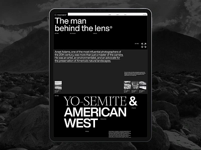 AnselAdams.jpg clean ui editorial grid interface interfacedesign layout swiss swissdesign typography ui